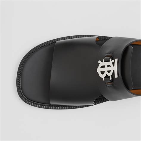 burberry sandals men's|Burberry monogram motif leather sandals.